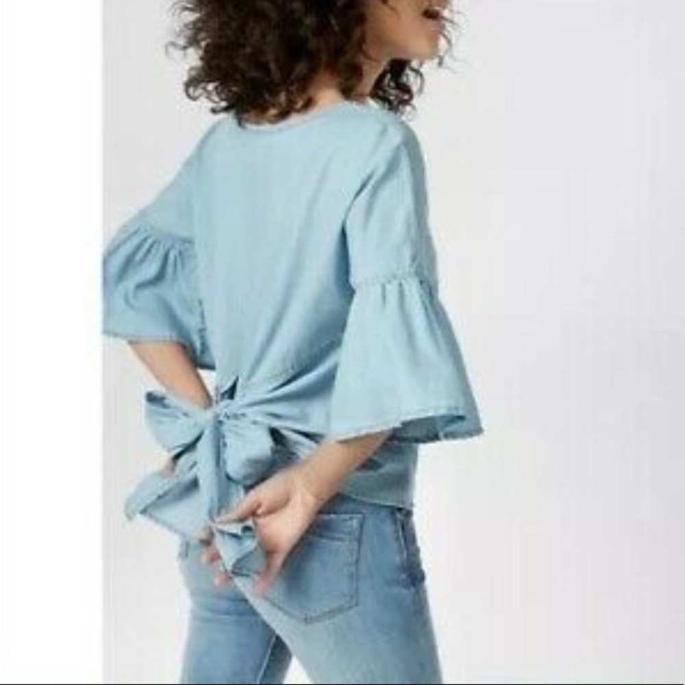 Express Chambray Top